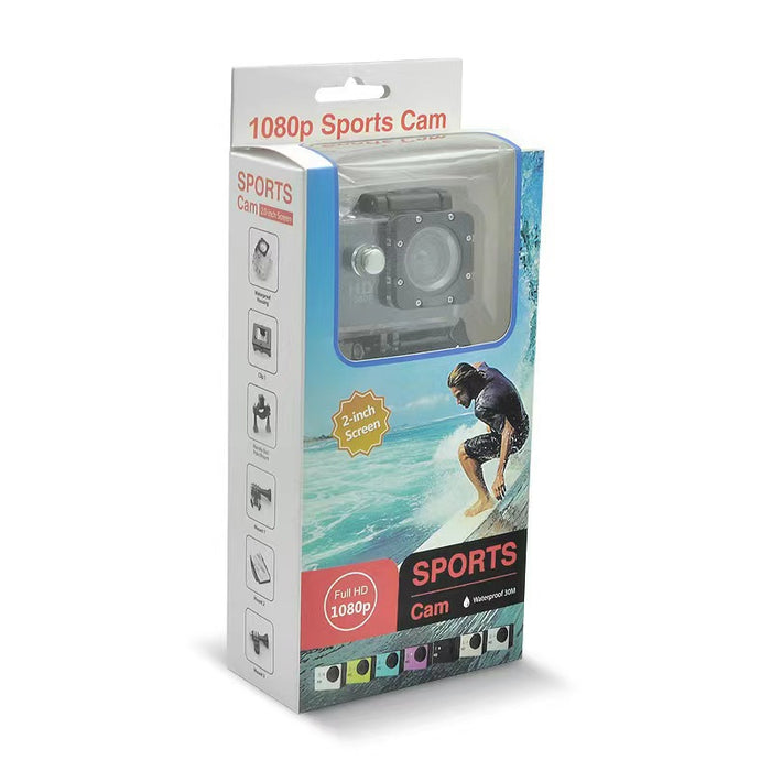 1080P HD Waterproof Action Camera with 2.0 Inch Screen