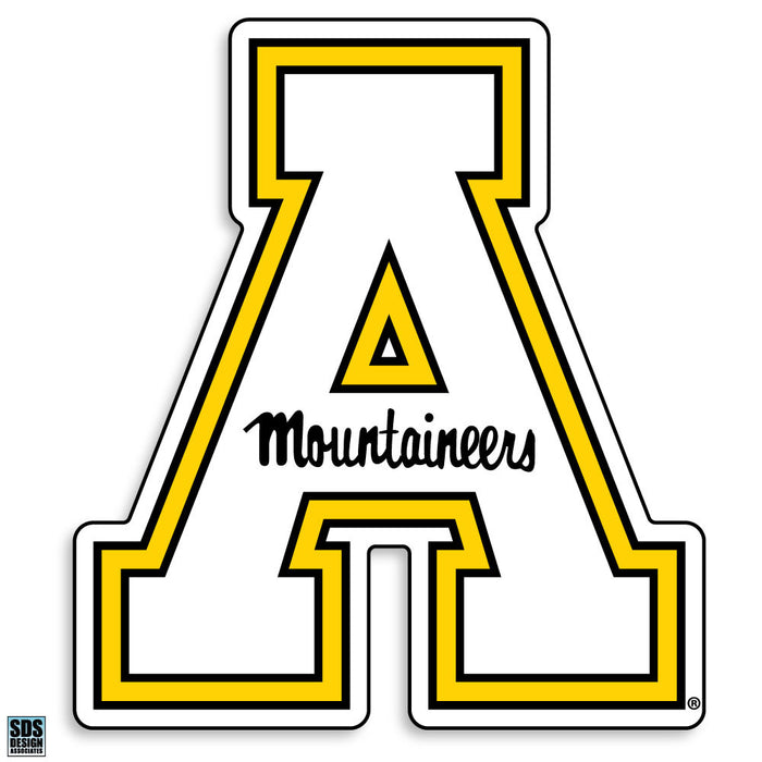 Appalachian White "A" Magnet