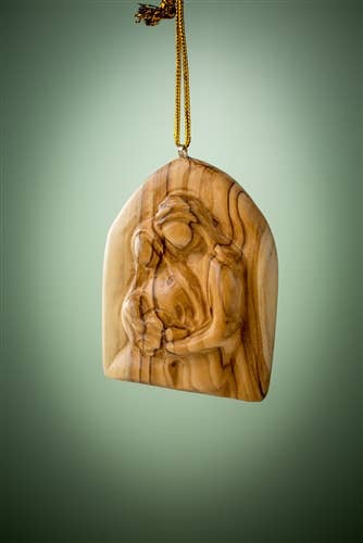 Arched Ornament with Holy Family – 3"