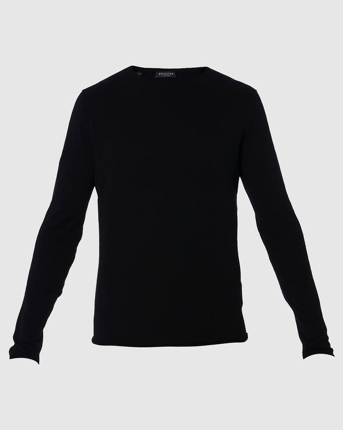 Black Crew Neck Pullover