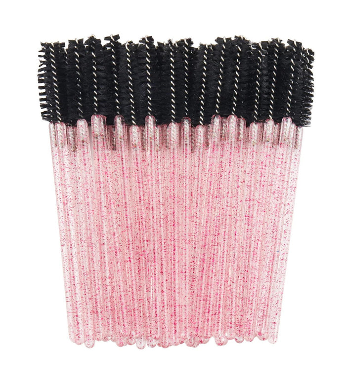 Black & Pink Glitter Mascara wands | 50pc