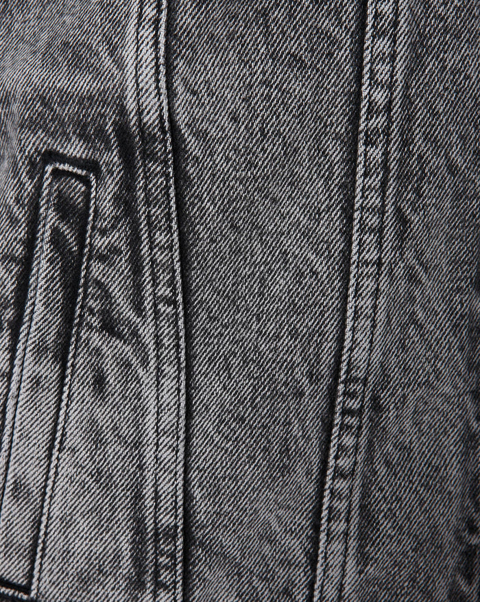 Black Washed Denim Jacket