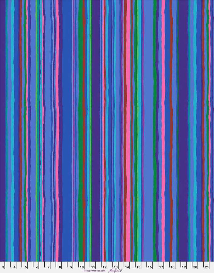 Blue Echo Stripe Cotton Fabric, Kaffe Fassett for Kaffe Fassett Collective Spring 2026