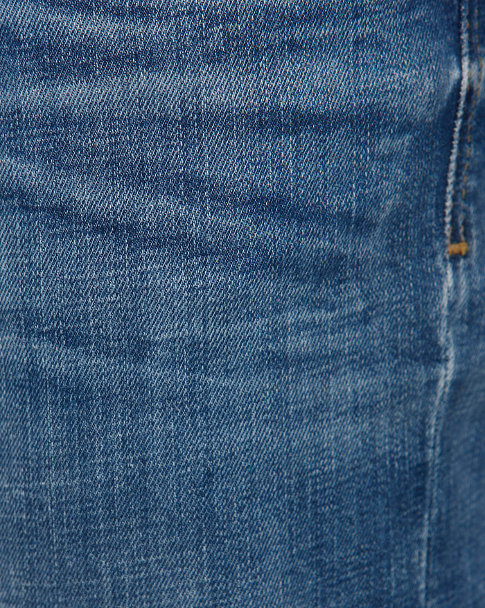 Blue Mid Rise Light Fade Leon Slim Fit Jeans
