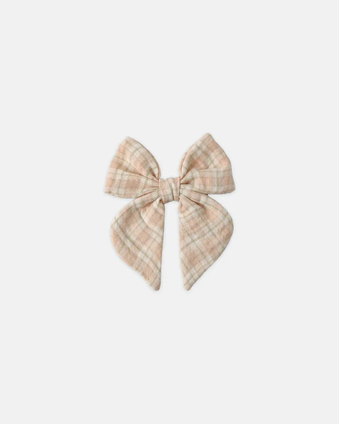 Bow | Dahlia+ French Flora +Pink Plaid