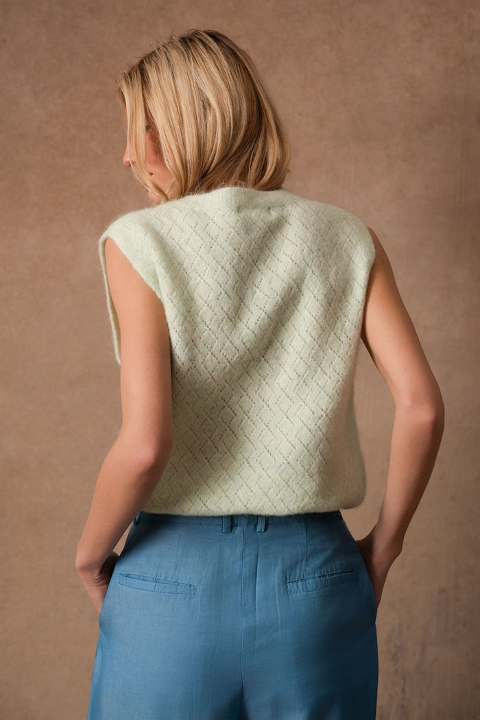Cardigan Yolande - Vert clair