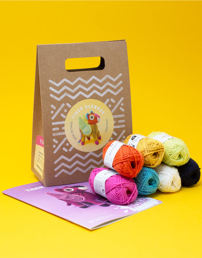 Colourful Tiger 2 Amigurumi Crochet Kit, Make Me Roar