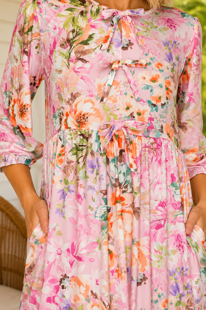 Crystal Pink Floral-Final Sale