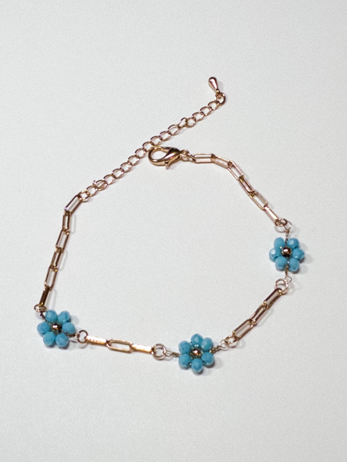 Daisy Bracelet in Caribbean Blue