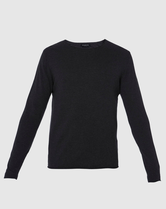 Dark Grey Crew Neck Pullover