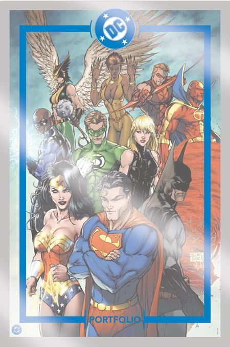 DC PORTFOLIO OF MICHAEL TURNER JLA & THE FLASH 9 PRINT SET FOC August 31, 2026