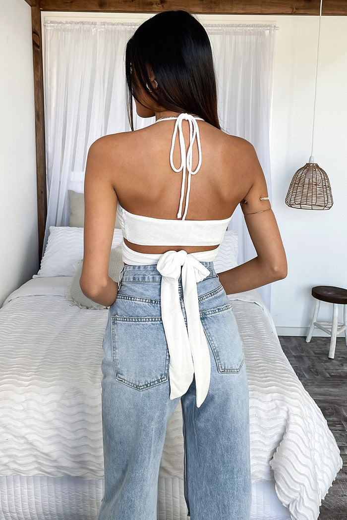 Dolly Crop - White