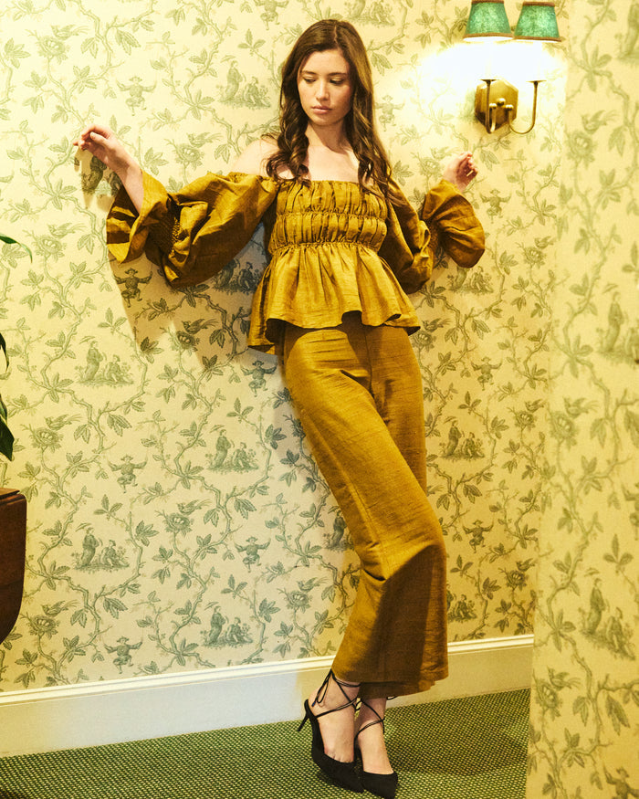 Elisabeth Top in Ochre
