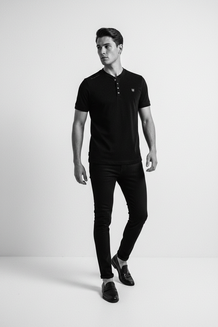 WAM DENIM T-Shirt 79664 Velvet Black - Lifestyle