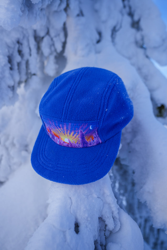 Ghost Trees // Fleece 5-Panel // Fjord Blue