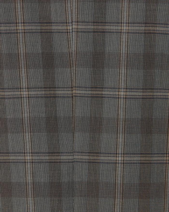 Grey Checks Double Button Slim Fit Blazer