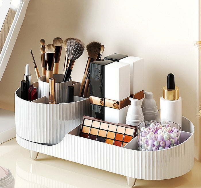 HD637 - Makeup Organiser Black Rotating Makeup Organiser