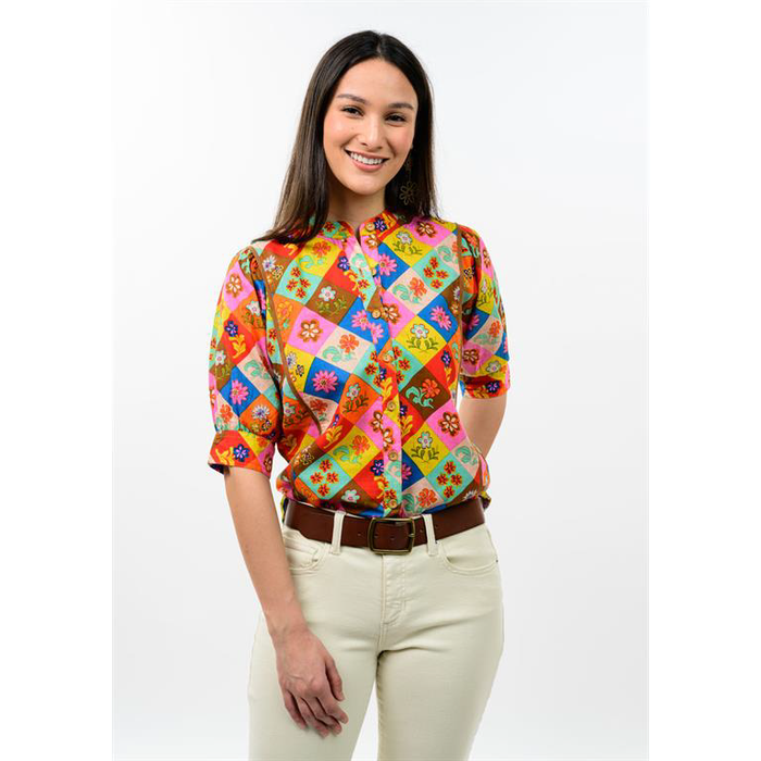 Ivy Jane Top BLOCK PATCH FLORAL