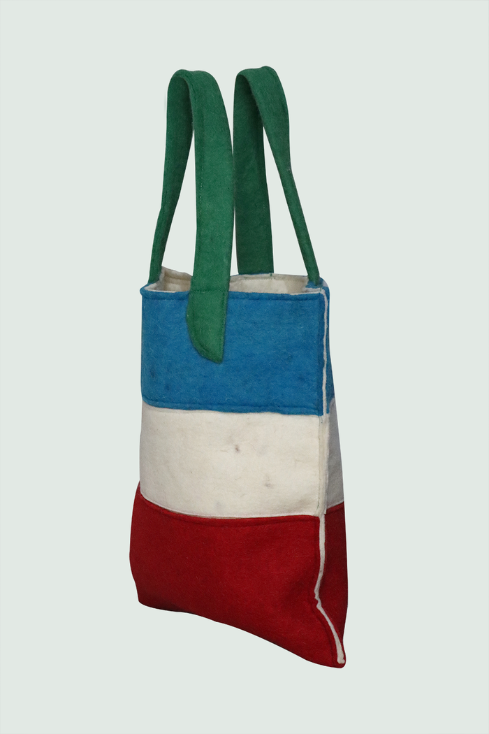 Jhola Rang Birangi Jhola -Wool Felt | 100% Organic - Mojopanda Organic Store