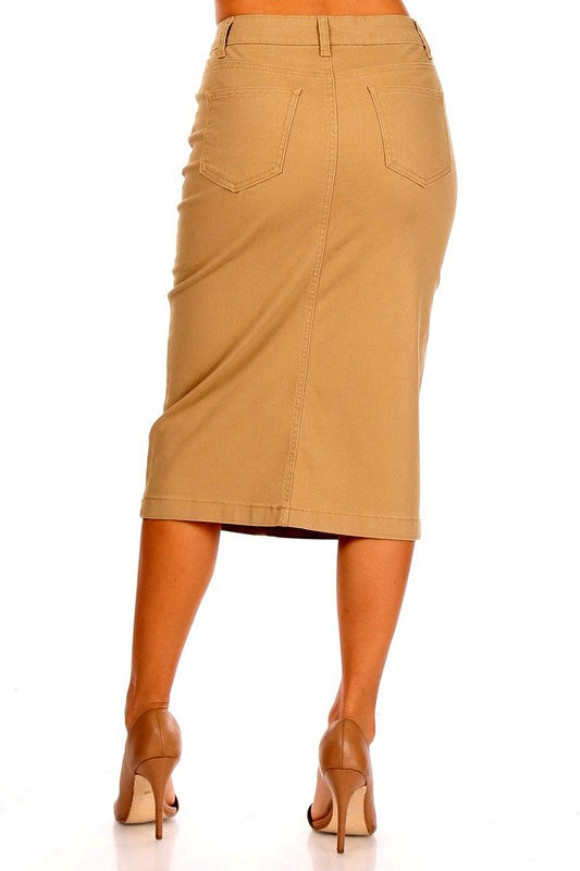 Khaki 28" Skirt