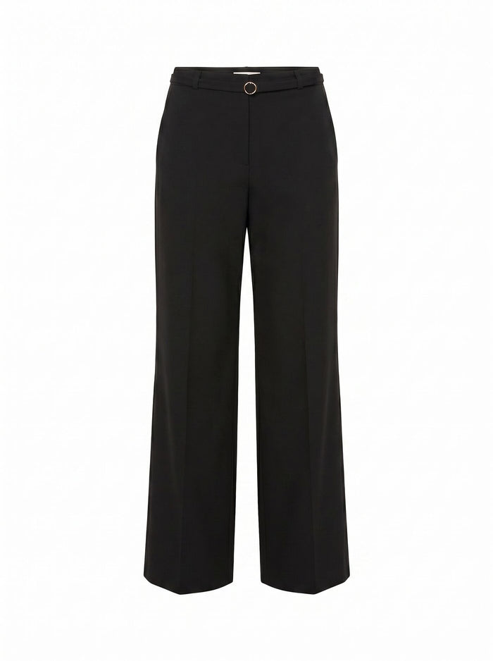 Kyla Petite Belted Straight Leg Pants Forever New