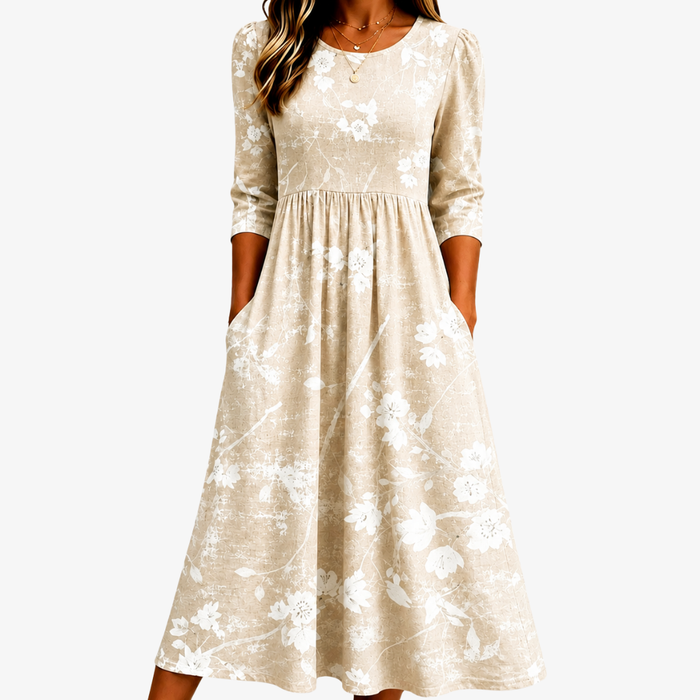 Lily | Meadow Blossom Midi Dress