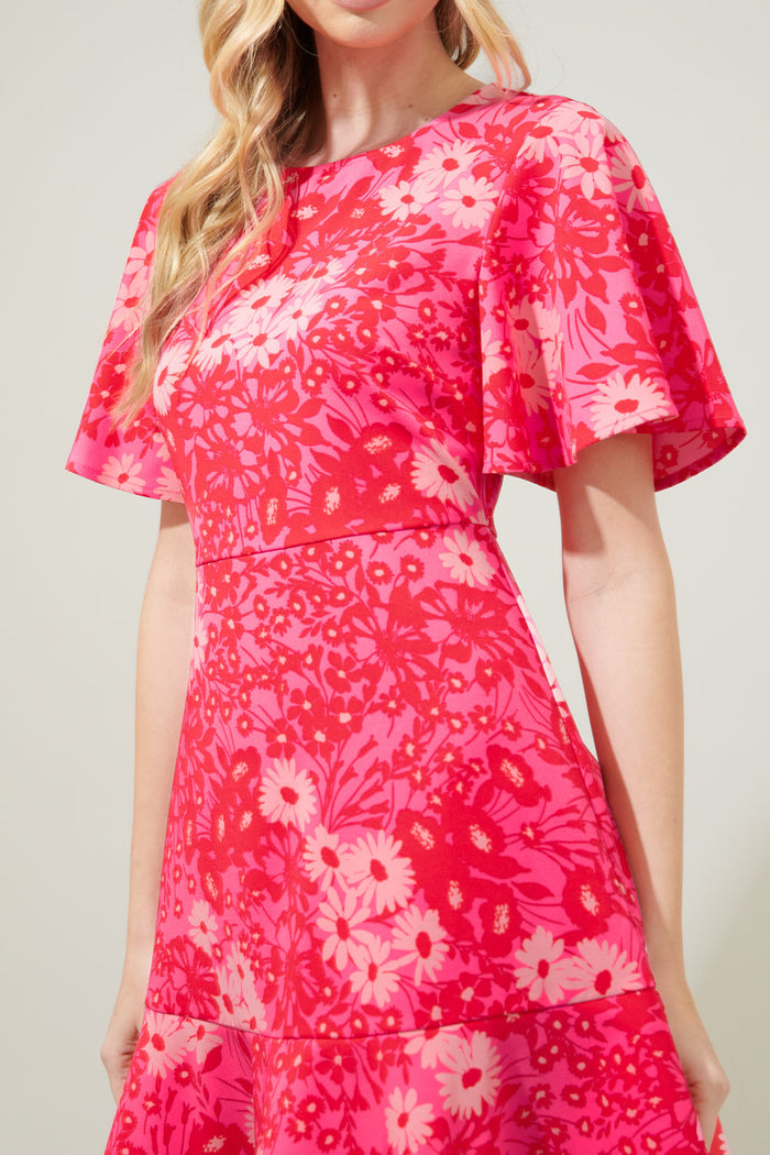 Lover Girl Flouncy Flare Mini Dress