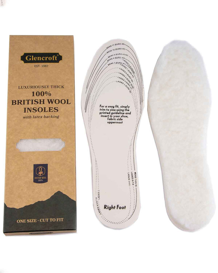 Luxuriously Thick British Wool Shoe Insoles - Cream - Image 3 - The Classic Boutique