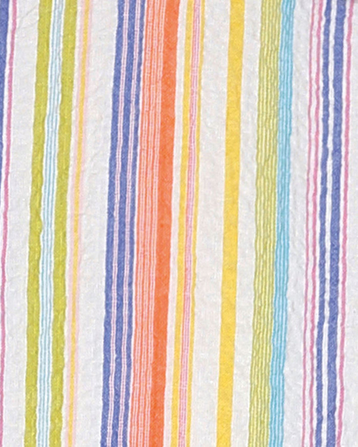 Marley Striped Short Sleeve Seersucker Blouse - Image 3 - The Classic Boutique