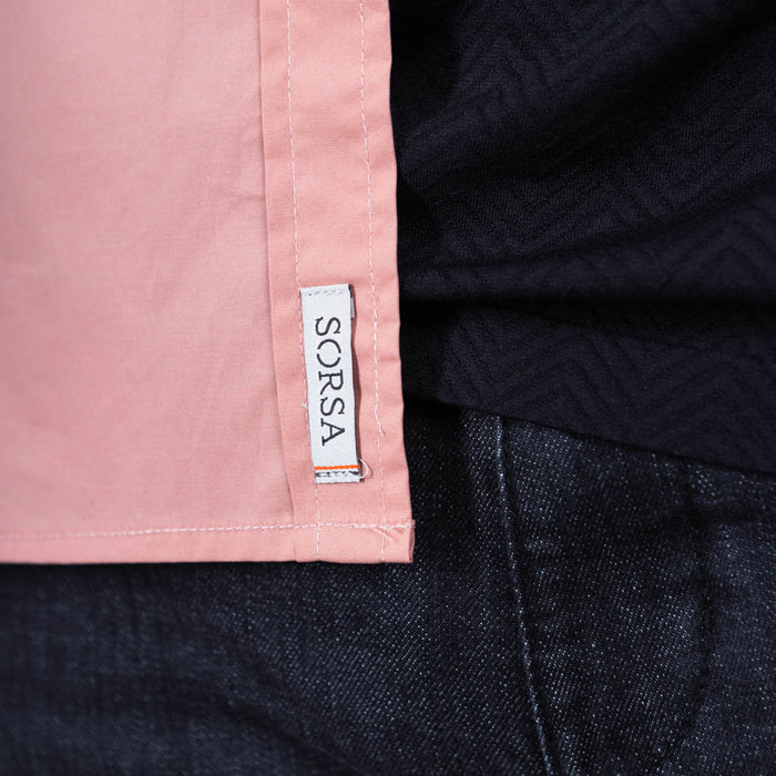 Mill Cotton Half Sleeve Shirt - Lotus