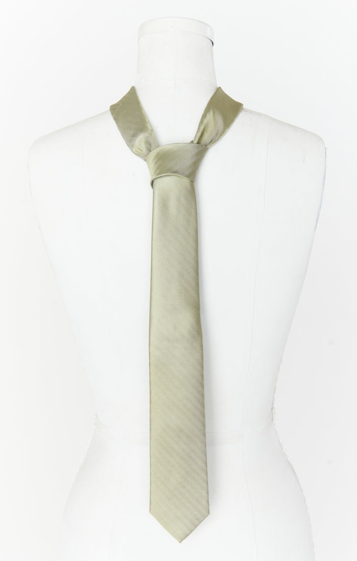 Nico Neck Tie ~ Moss Green Solid