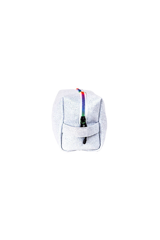 Opalescent Rebel Makeup Bag with Rainbow Zipper