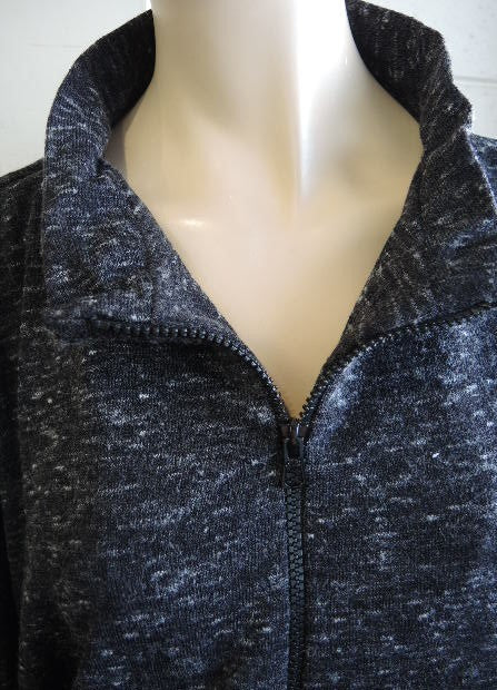 Party Girl Stretch Zip Neck Top (Teal Charcoal, Royal, Rust)