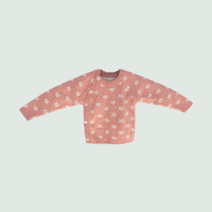 Peach baby Sweater - Front View