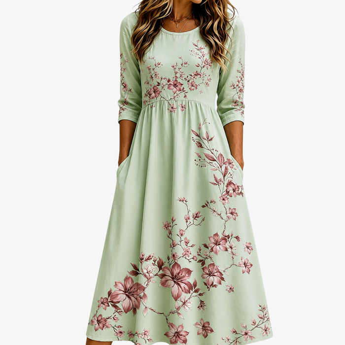 Sage | Blossom Midi Dress