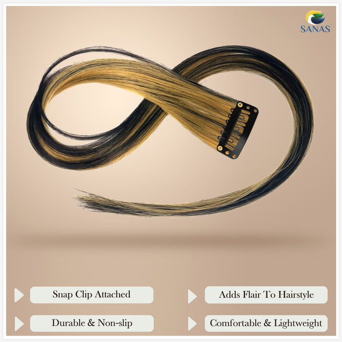 Easy Clip-In Blonde Hair Streaks for Weddings, Festivals and Photoshoots