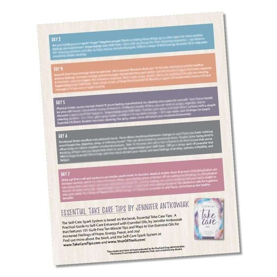 Self-Care Spark: Stress Challenge Tear Sheet (Digital Download) at Your Oil Tools