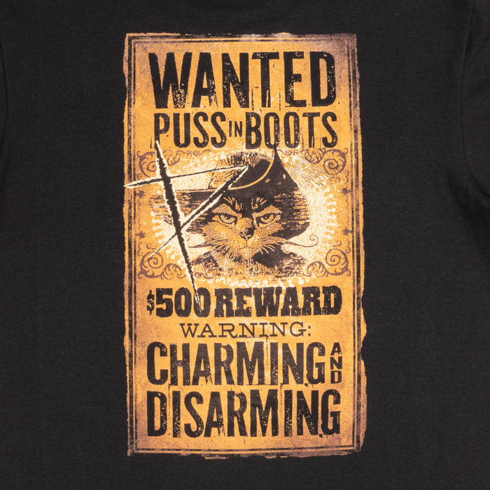 Shrek Puss in Boots Wanted T-Shirt