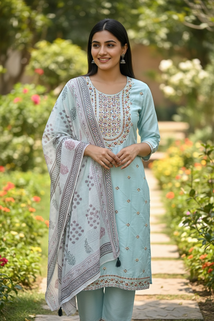 Silk Kurti set | salwar suit