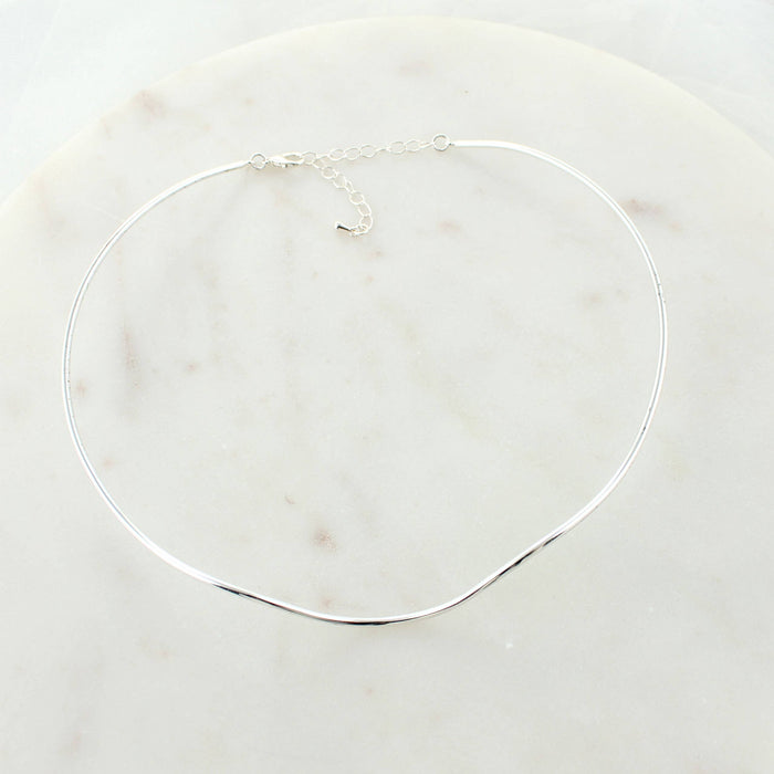 Silver Heart Neckwire