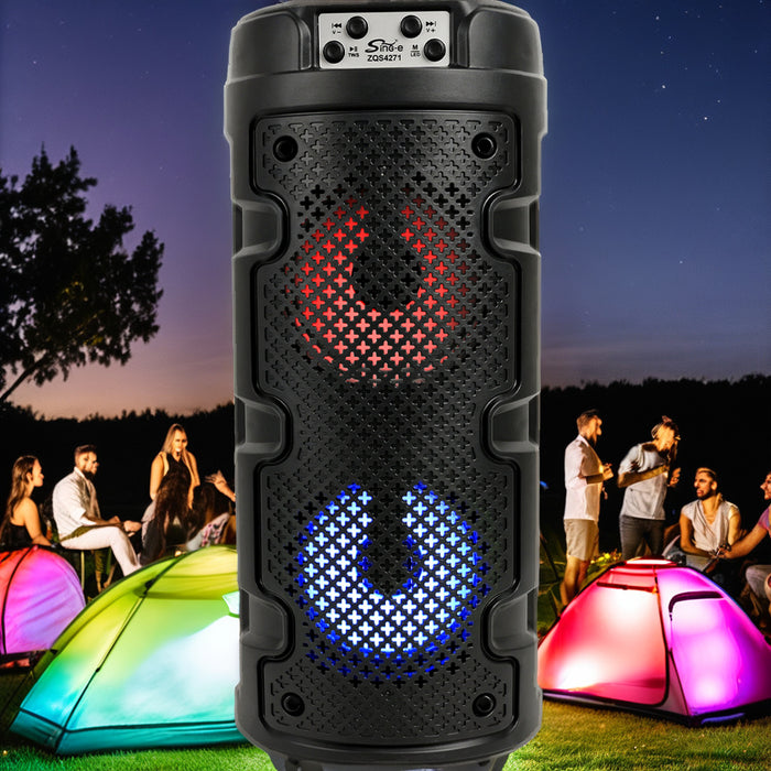 Sing-e ZQS4271 Dual 4-Inch Wireless Bluetooth Speaker with RGB Party Lights