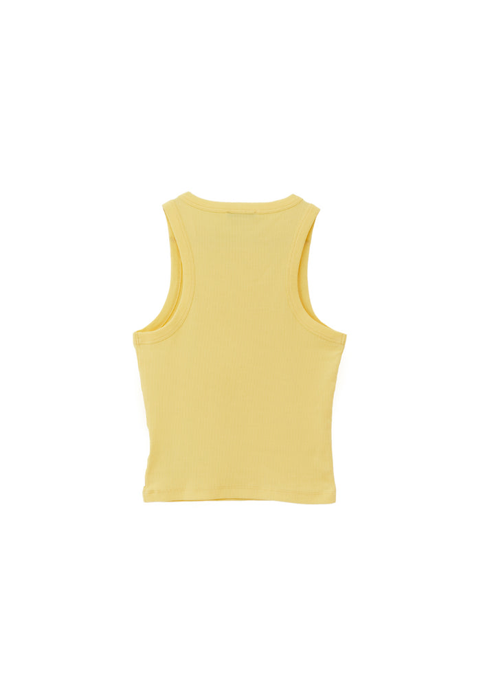 Sleeveless V Neck Tank Top - SUNSHINE