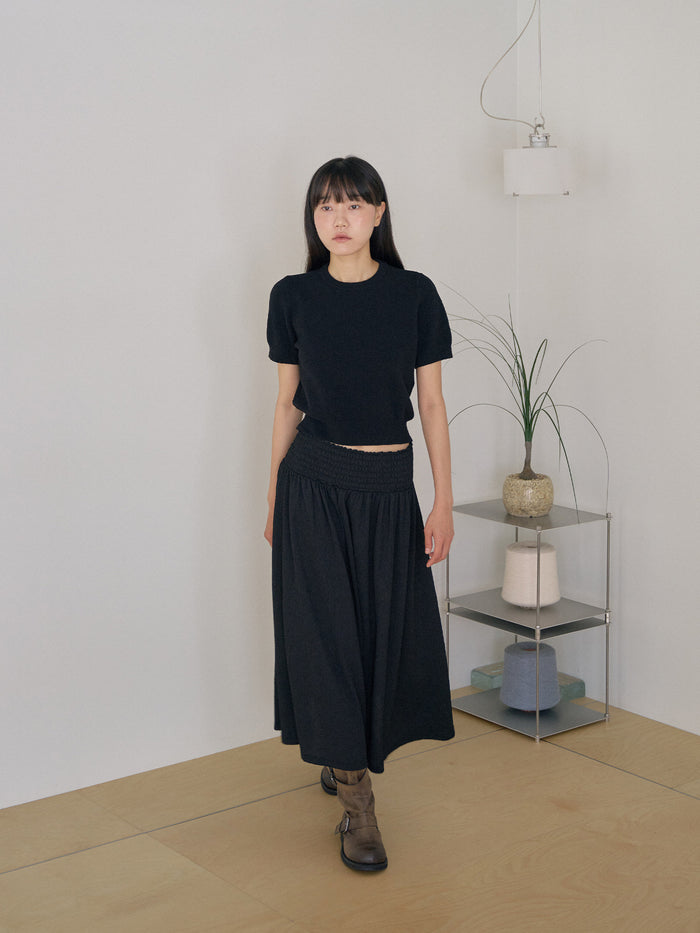 Soft Banding Skirt - Black
