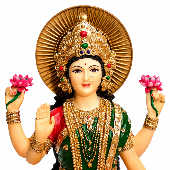 Song of India® Hand-Painted Lakshmi & Ganesha Figurine – Diwali Décor