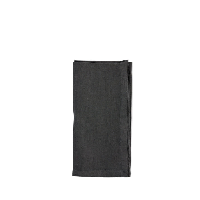 R+D.LAB tela napkin in dark gray linen