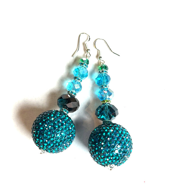 Style the Turquoise Gumball Statement Earring exclusively at Born To Glam