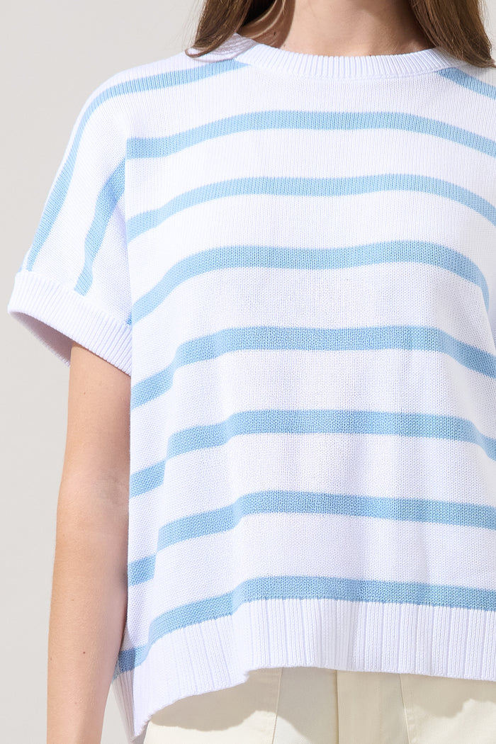 Veronia Striped Oversized Knit Top