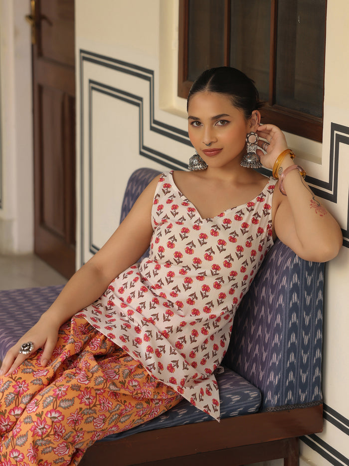Women's Cotton Kurta With Salwar