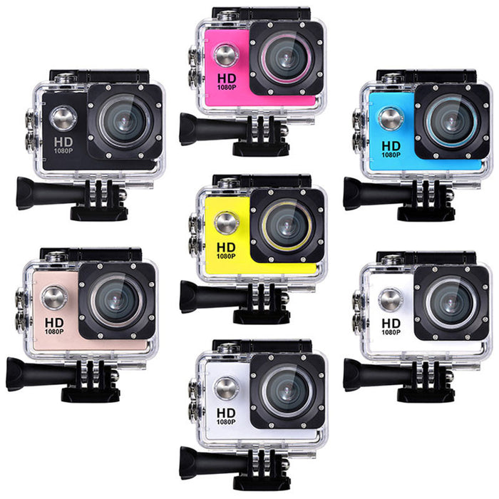 1080P HD Waterproof Action Camera with 2.0 Inch Screen