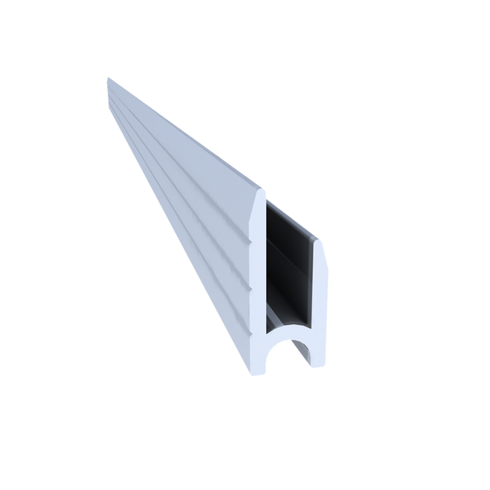 1/8-inch Aluminum Groove Extrusion, 10 Feet Length